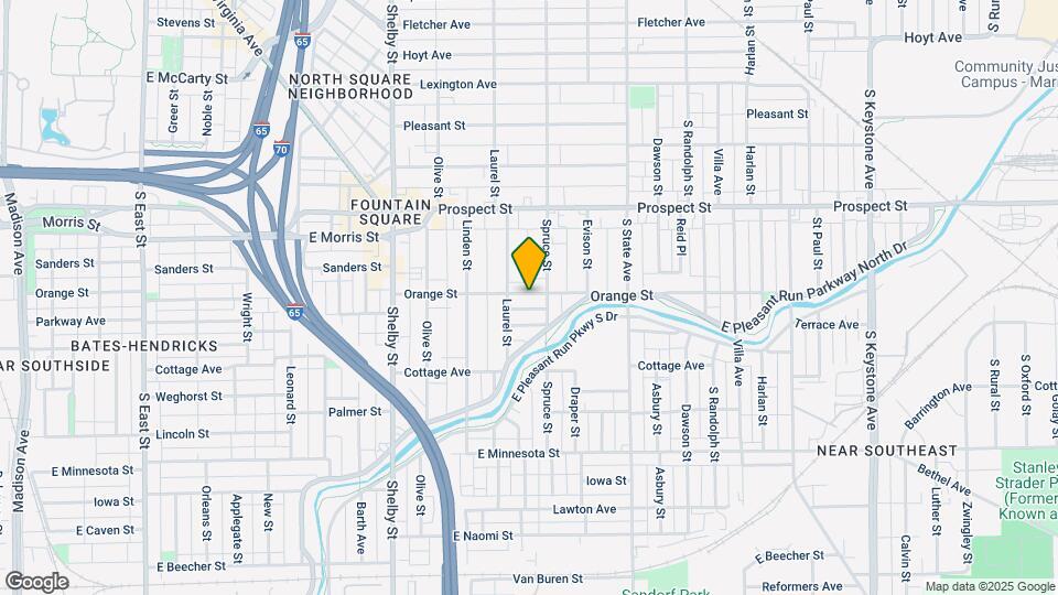 1425 Orange St Map and Location Details