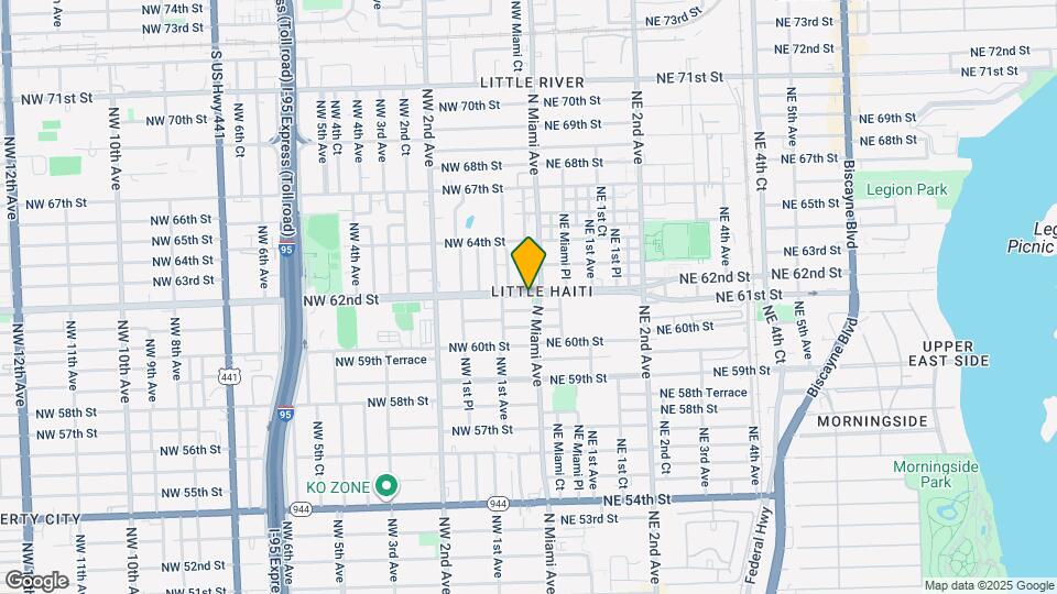 6136 N Miami Ave Map and Location Details