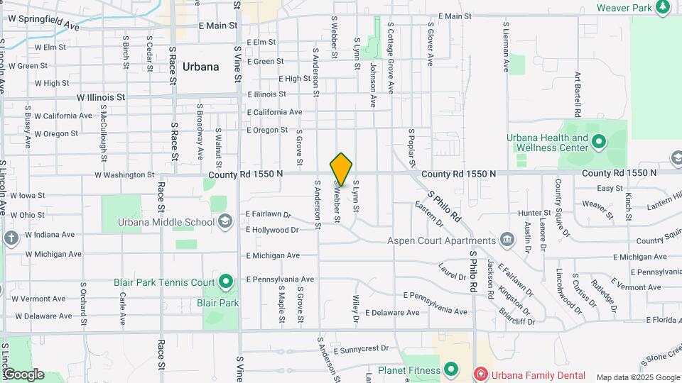 910 S Webber St Map and Location Details