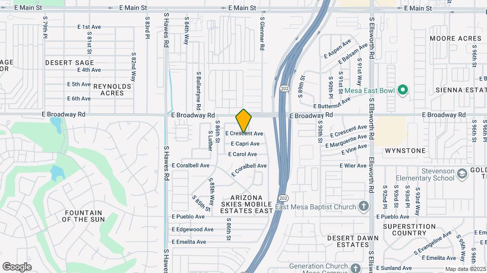 8655 E Crescent Ave Map and Location Details