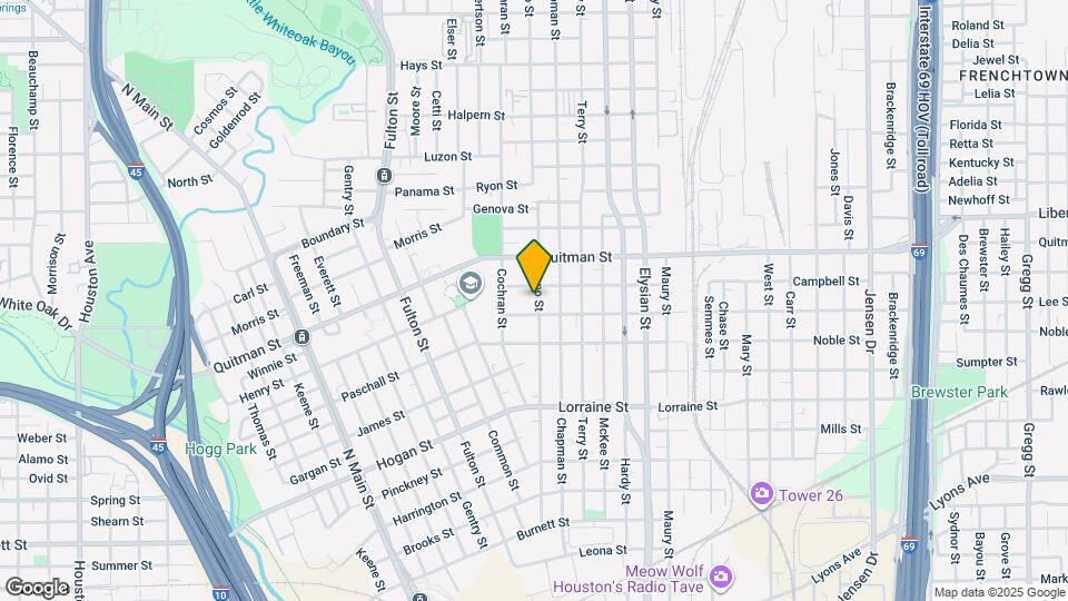 2209 Gano St Map and Location Details