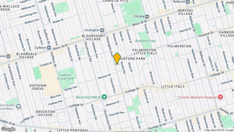 563 Ossington Ave Map and Location Details