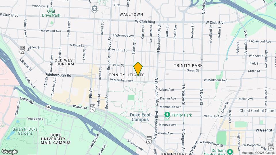 805 Onslow St Map and Location Details