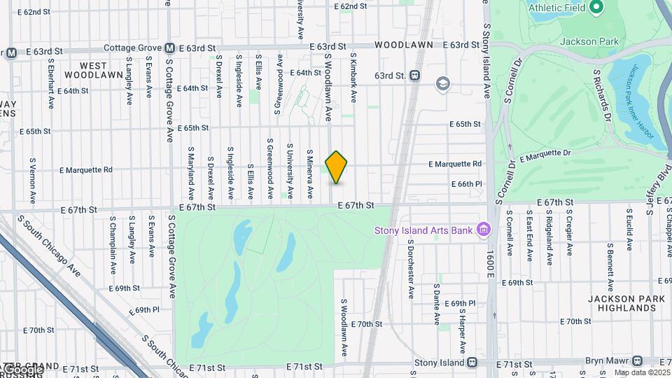 6631-6633 S Woodlawn Ave Map and Location Details