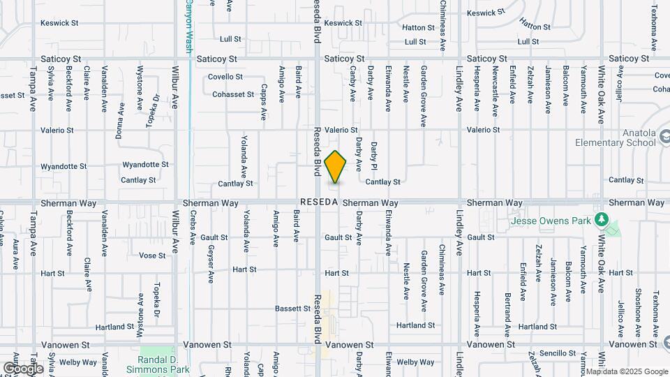 Reseda Theater Senior Housing Map and Location Details