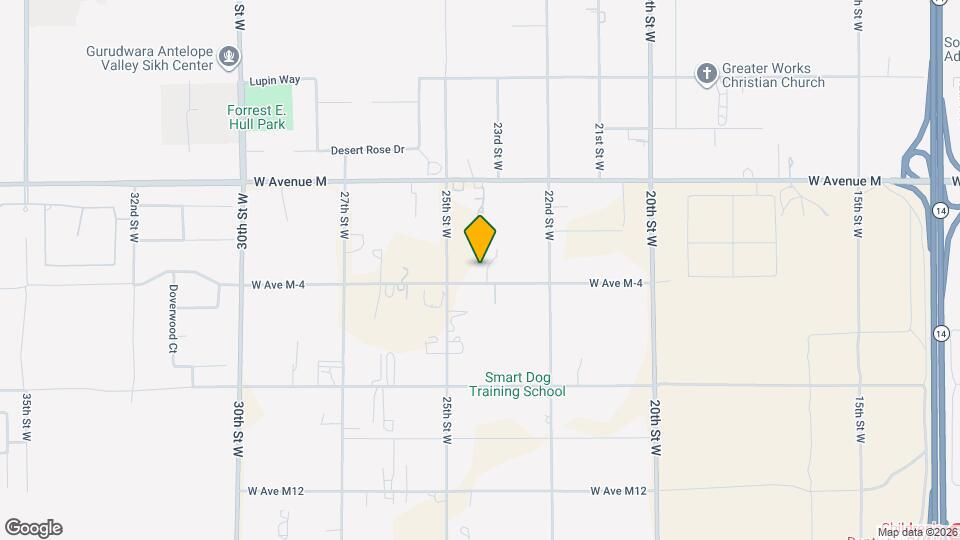 2321 W Avenue M4 Map and Location Details