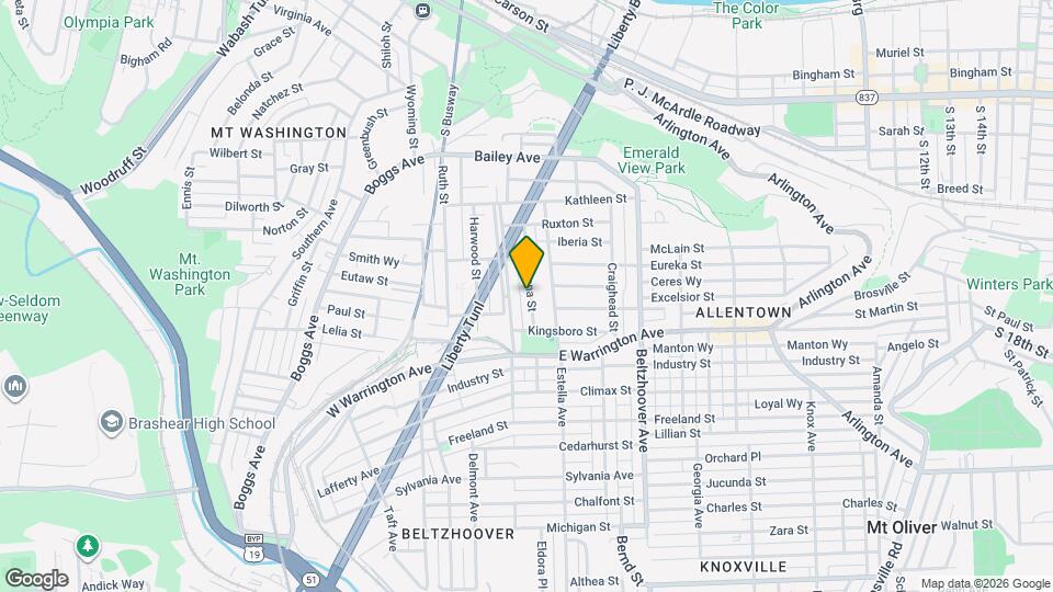 84 Pasadena St Map and Location Details