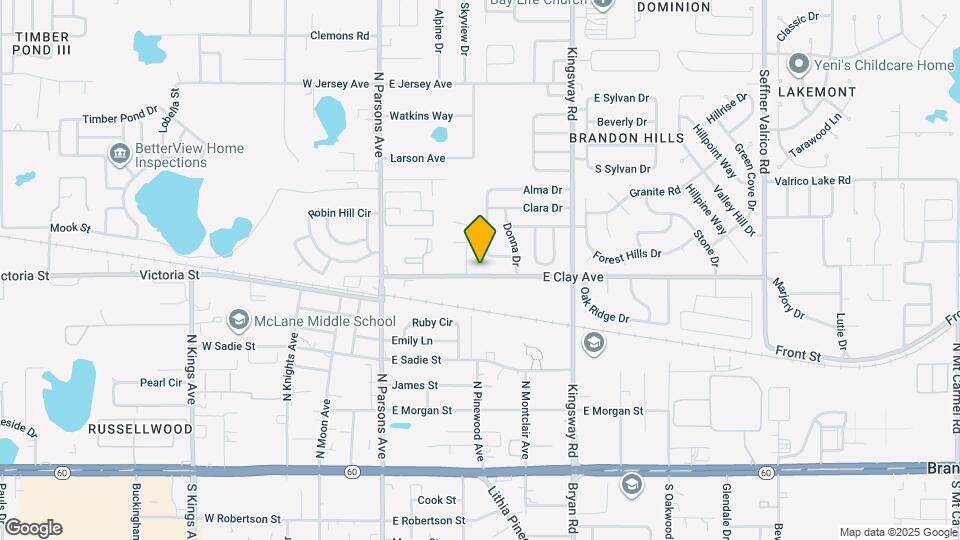 402 E Clay Ave Map and Location Details