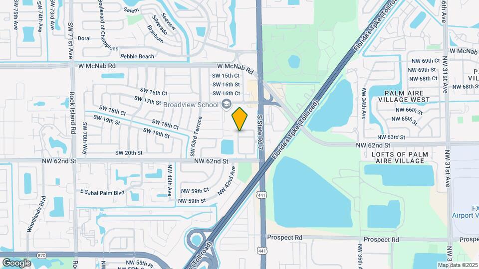 6065 SW 19th Ct Map and Location Details