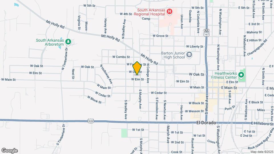 1008 W Elm St Map and Location Details