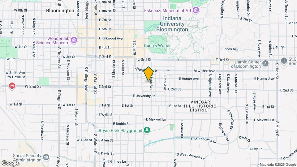 512 S Fess Ave Map and Location Details