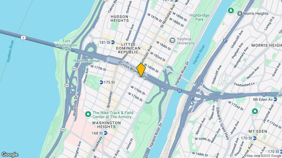 550 W 178th St Map and Location Details