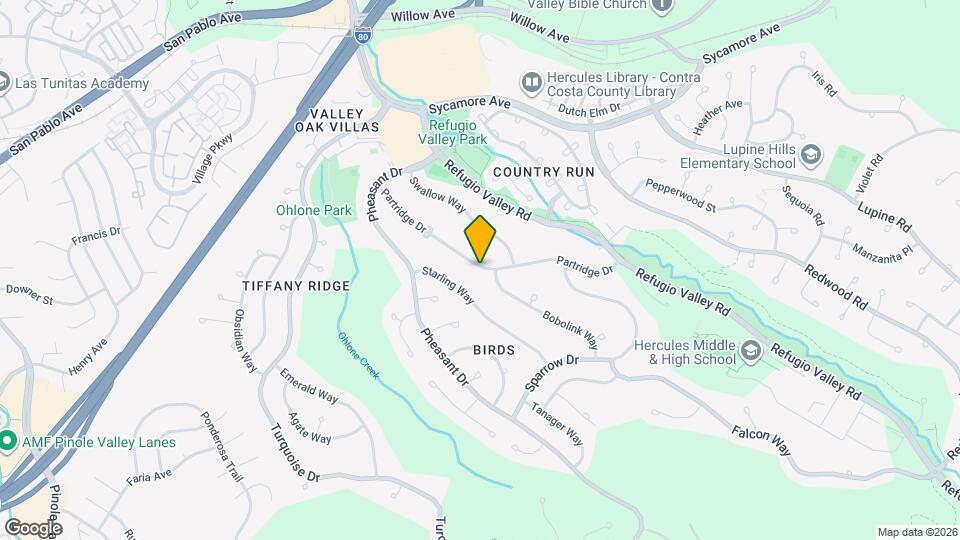 1562 Partridge Dr Map and Location Details