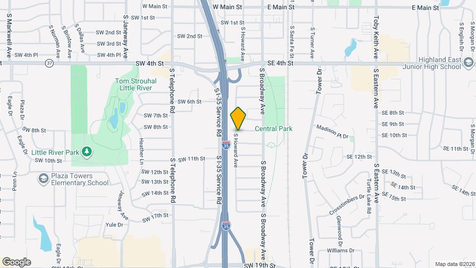 1000 S Howard Ave Map and Location Details