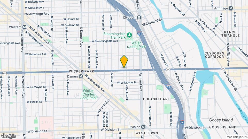 1706-1710 W North Ave Map and Location Details