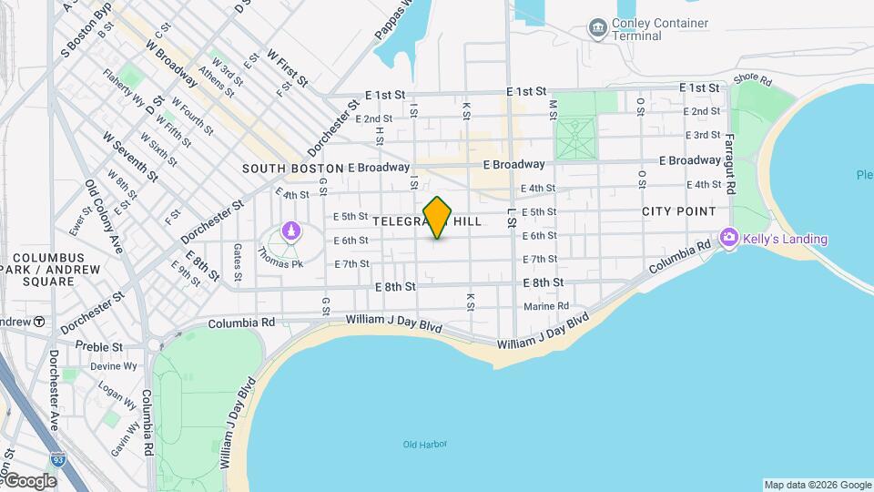 543 E 6th St, Unit 2 Map and Location Details
