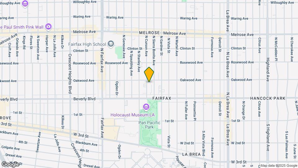 356 N Curson Ave Map and Location Details