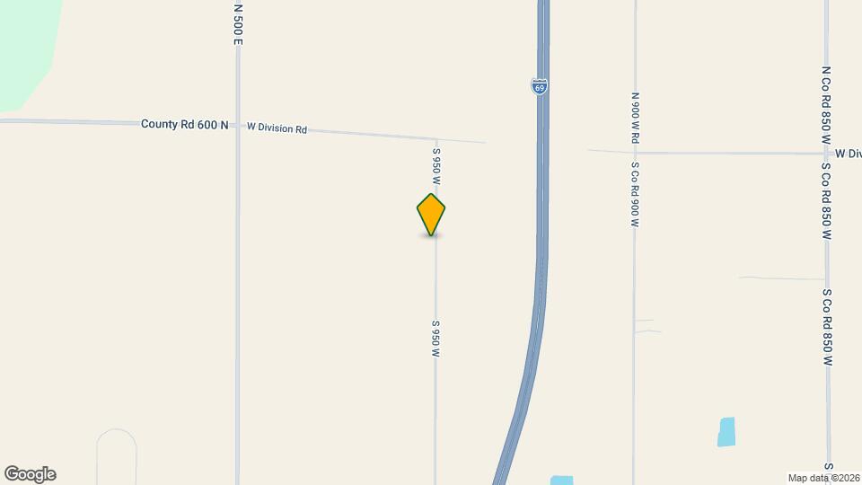 509 S 950 W Rd Map and Location Details