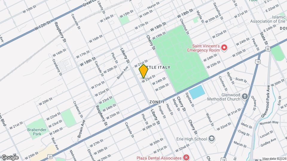 718 W 23rd St Mapa y Detalles de la Ubicación