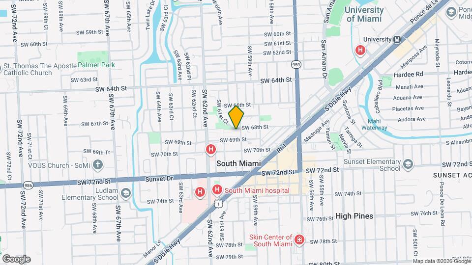 5966 SW 68th St Map and Location Details