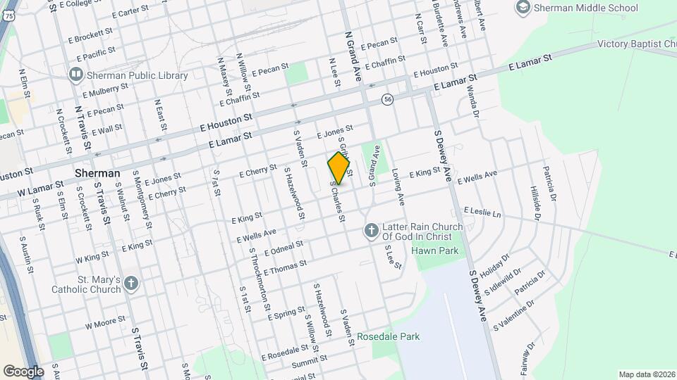 1203 E King St Mapa y Detalles de la Ubicación