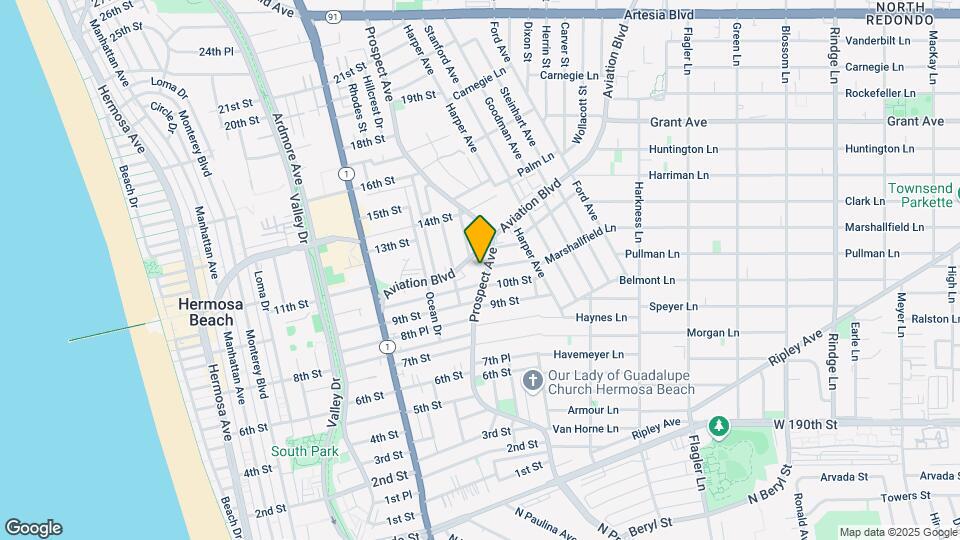 1015 Prospect Ave Map and Location Details