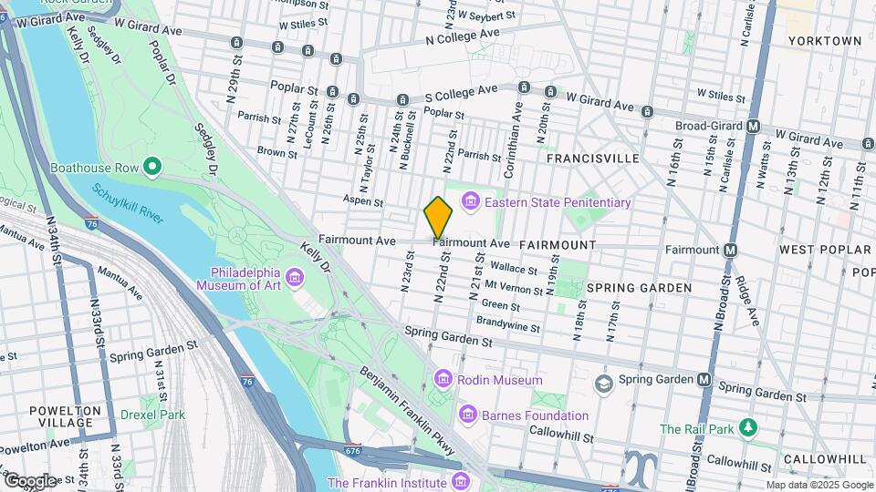 2210 Fairmount Ave Map and Location Details