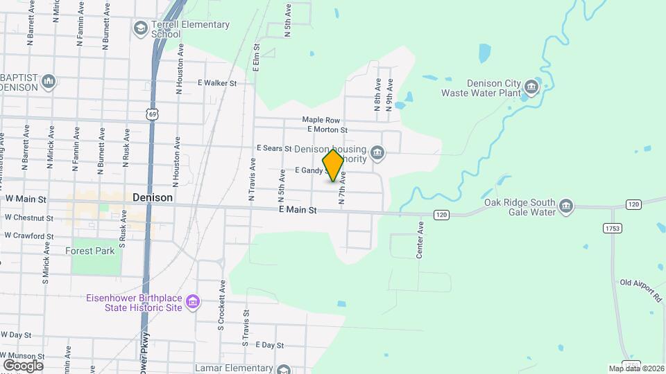 627 E Woodard St Map and Location Details