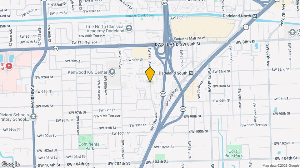 9490 SW 77th Ave Map and Location Details