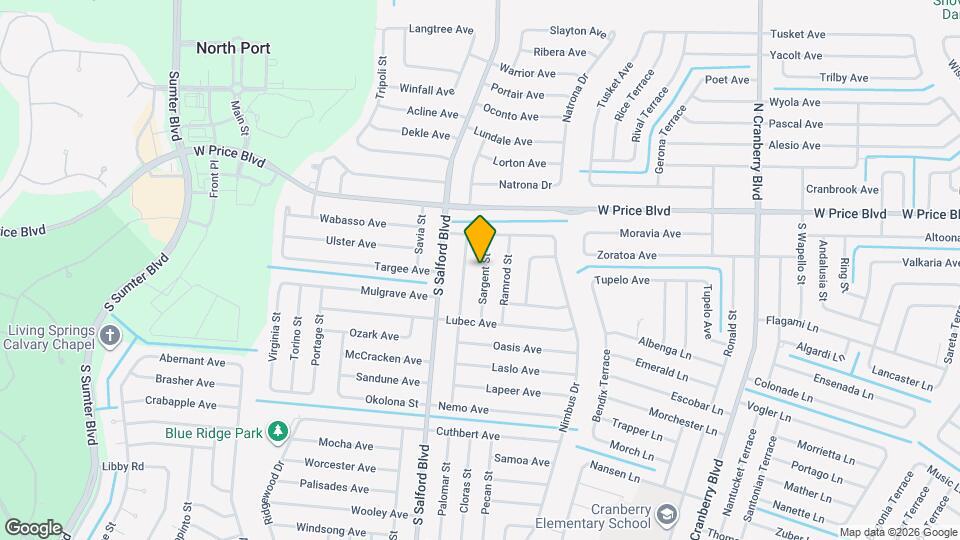 1249 Sargent St Map and Location Details