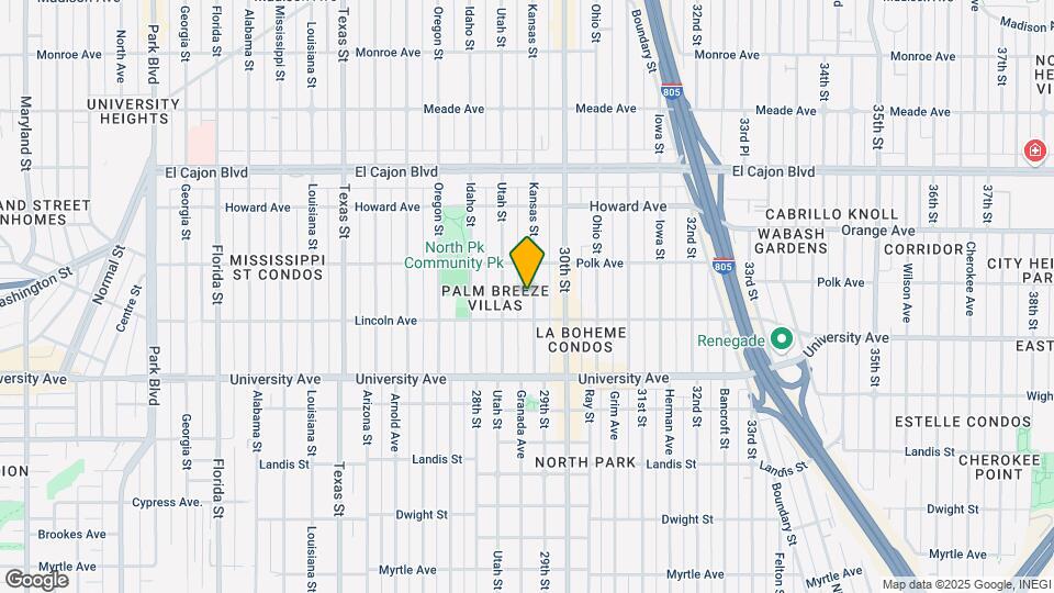 4036 Kansas St Map and Location Details