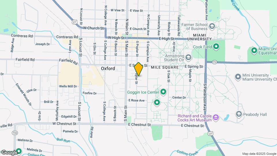 325 S Poplar St Map and Location Details