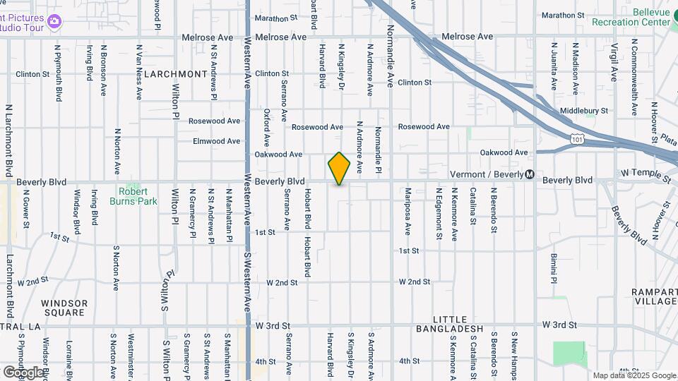 4350 Beverly Blvd Map and Location Details