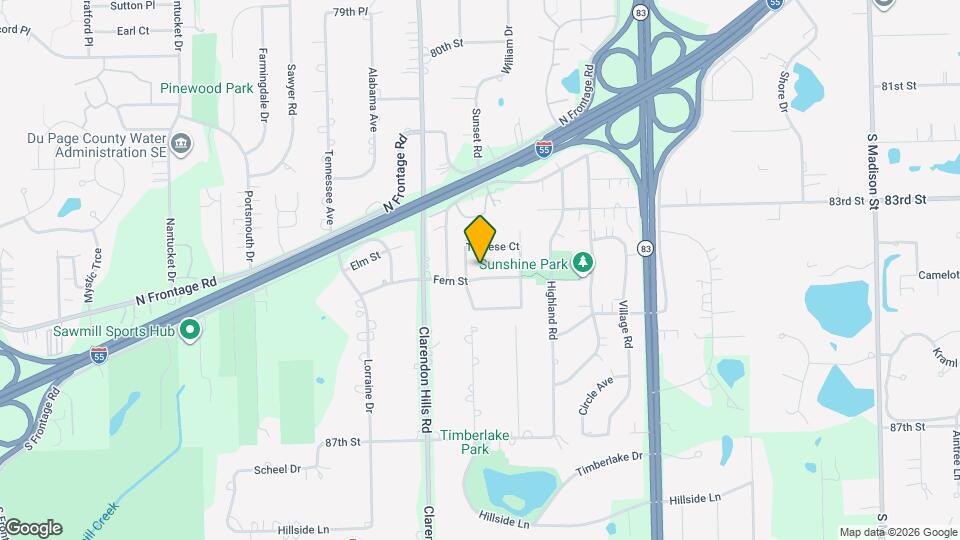 16W700 Fern St Map and Location Details