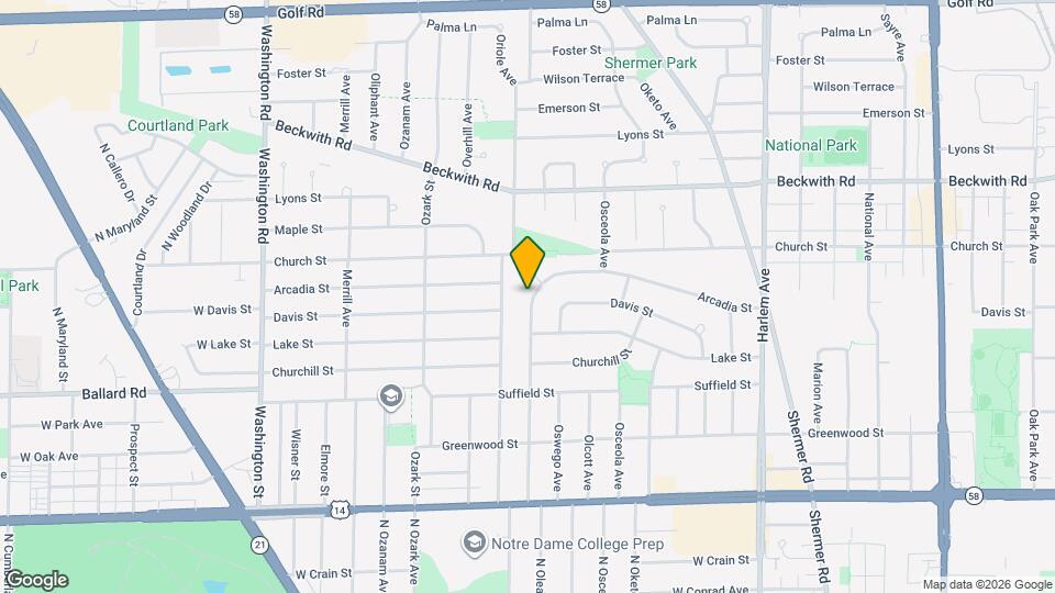 9104 Oleander Ave Mapa y Detalles de la Ubicación