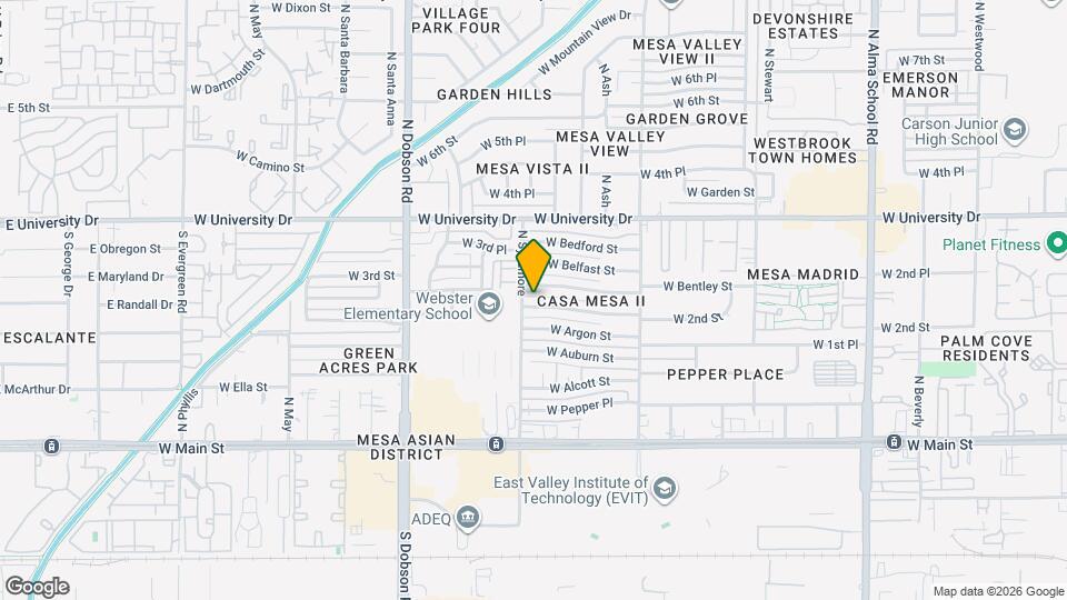 1754 W 2nd St Map and Location Details