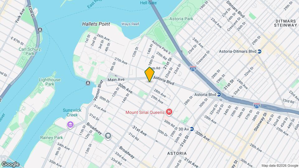 14-43 28th Ave Map and Location Details