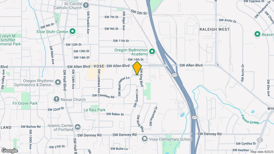6150 SW Alice Ln Map and Location Details