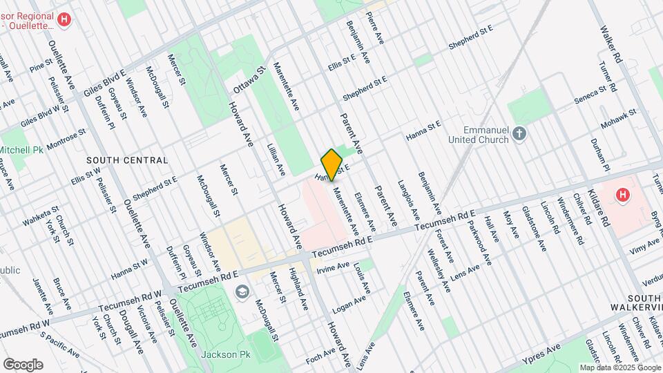1627 Marentette Ave Map and Location Details