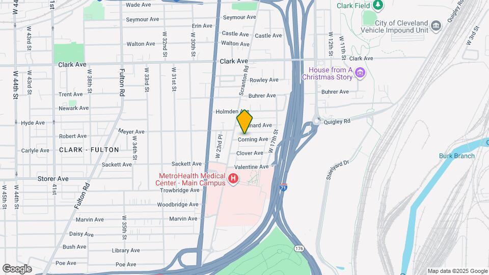 2018 Corning Ave, Unit #2 Upper Map and Location Details