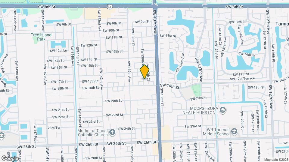 1739 SW 138th Ave Map and Location Details