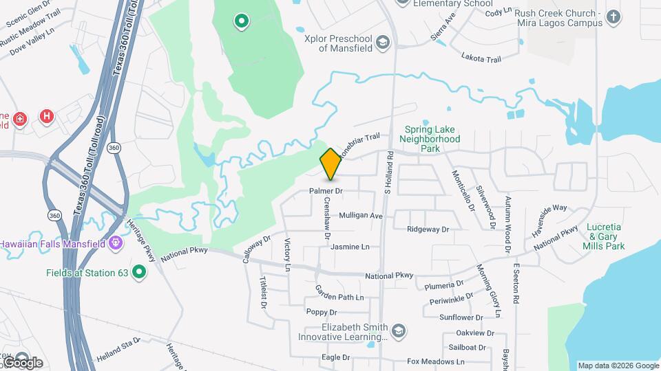 4301 Palmer Dr Map and Location Details