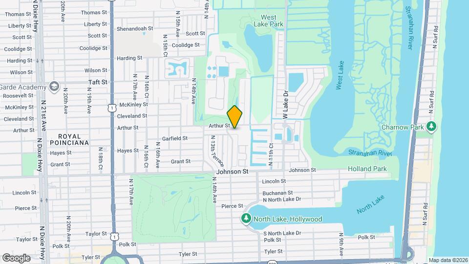 1243 Garfield St Map and Location Details