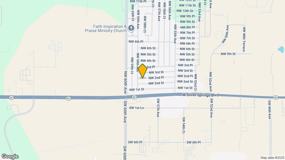 5872 NW 2nd Pl Map and Location Details