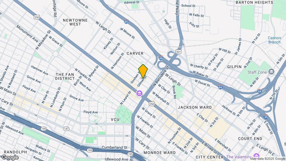 405-409 Gilmer St Mapa y Detalles de la Ubicación