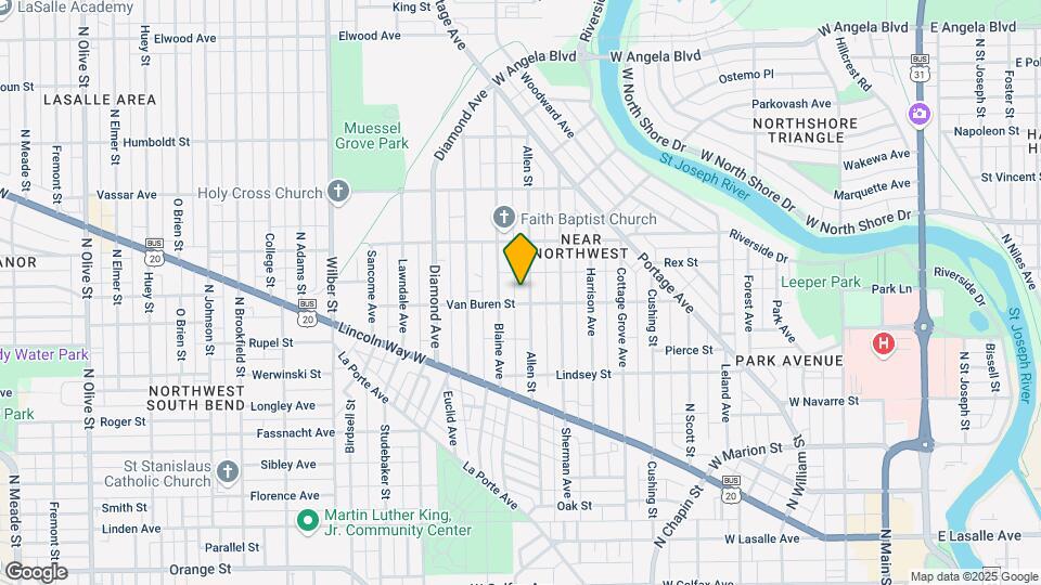 807 Allen St Map and Location Details