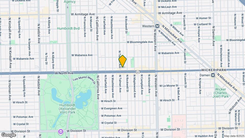 2614 W North Ave Map and Location Details