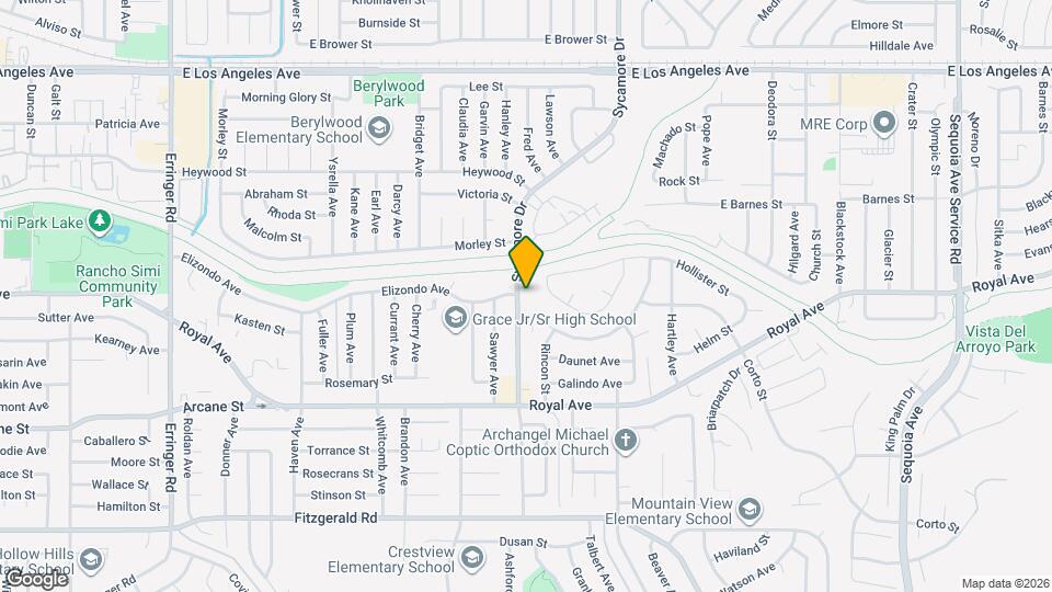 1394 Sycamore Dr Map and Location Details