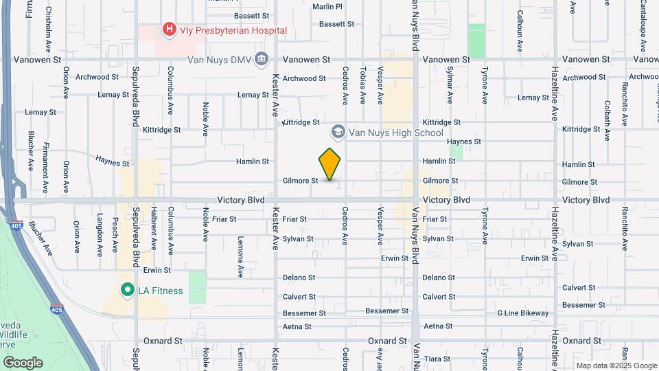 14728 Gilmore St Map and Location Details
