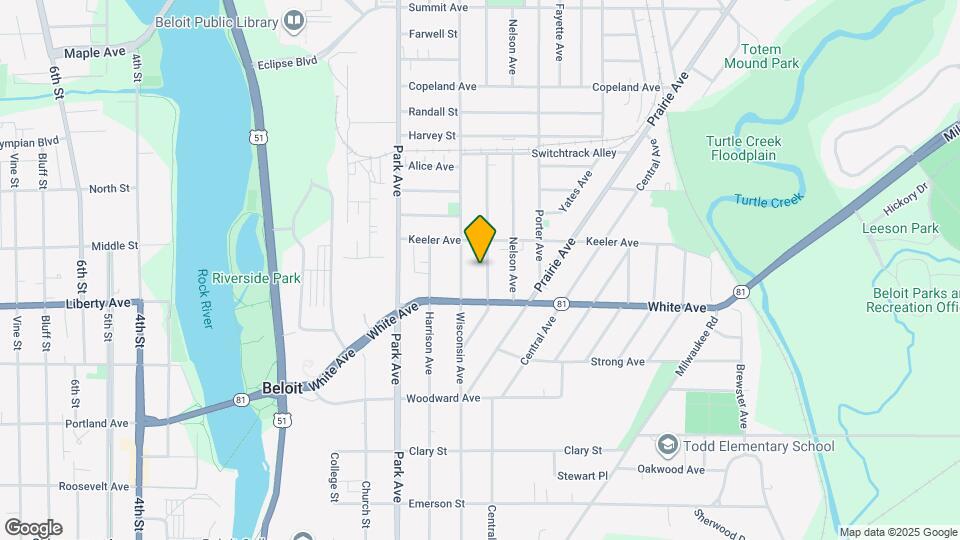 1236 Dewey Ave Map and Location Details